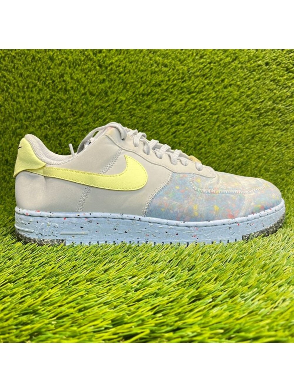 Nike Air Force 1 Low Crater Mens Size 11.5 Blue Gray Running Shoes Sneakers